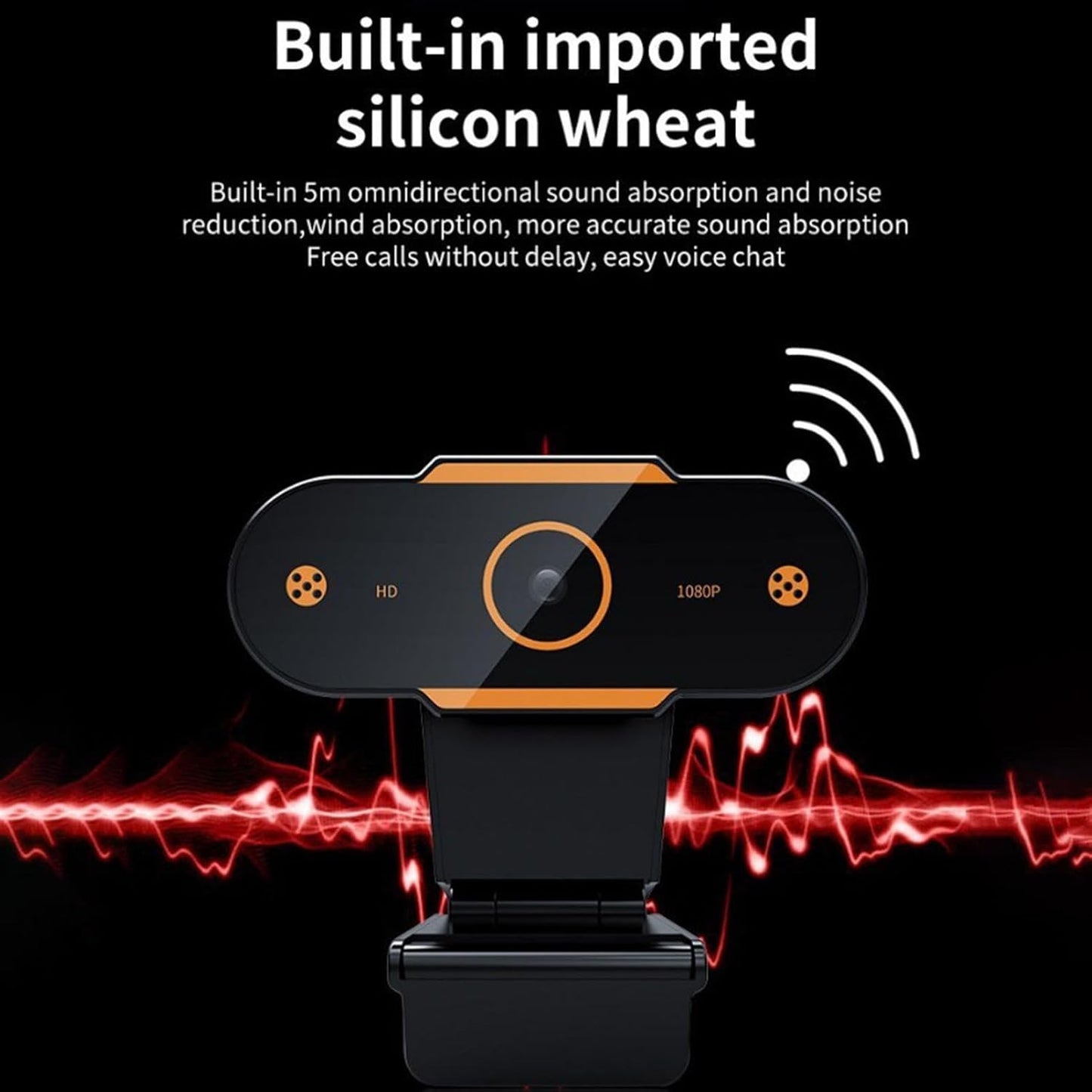 Generic 1080p Small USB External Webcam with Microphone, Webcam with Wide-Angle Lens, Laptop Camera, Computer