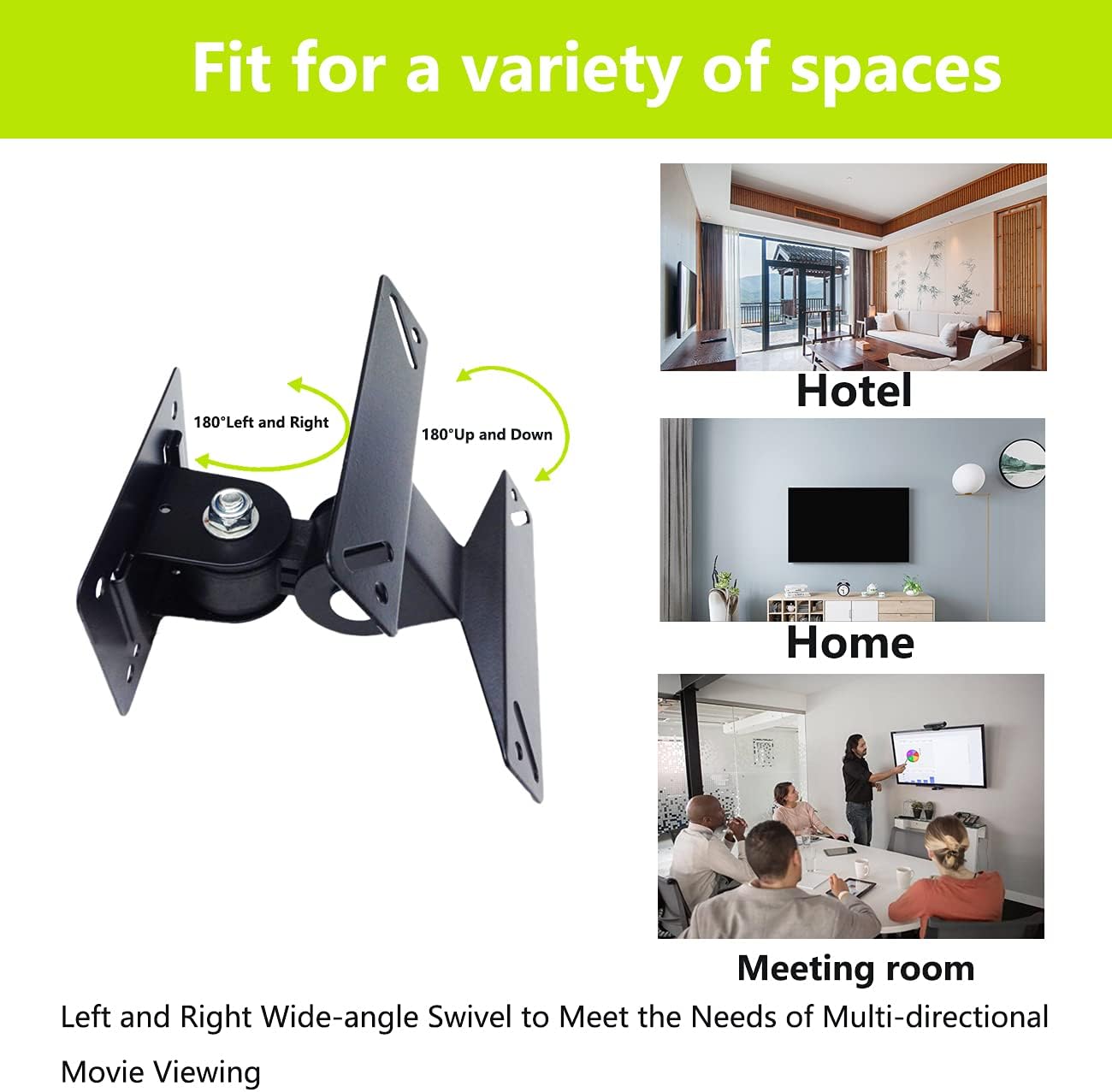 Tengsun 14-27 Inch Screens,75 100 40lb (14''-24'') Wall Mount TV Monitor Bracket with Tilts and Extends for Most LED