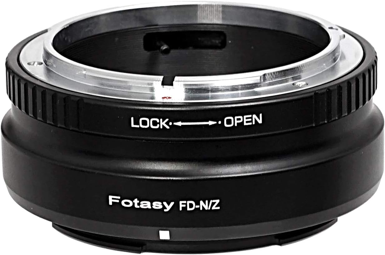Fotasy Z30 Z50 Z5 Z6 Z7 Z6II Z7II Z9 Cannon FD Lens to Nikkor Z Mount Adapter, FD Z Adapter, Compatible with Canon FD