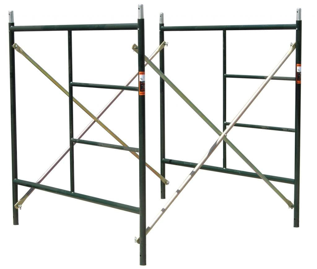 CBM Scaffold 3 Stack-able Scaffold 5Ft. x 5Ft. x 7Ft Box Frame Set Model # FF551S (Flip Lock)