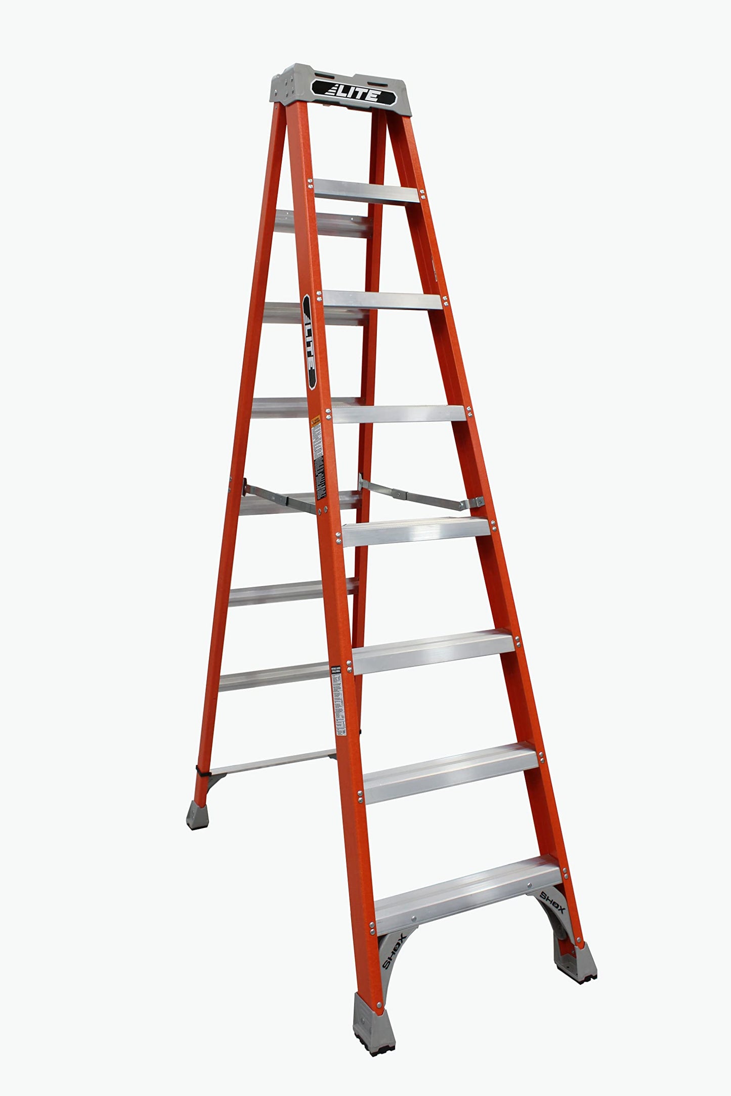 LITE 8-Foot Fiberglass Step Ladder, 300-Pound Load Capacity, Type IA, LP-3011-08