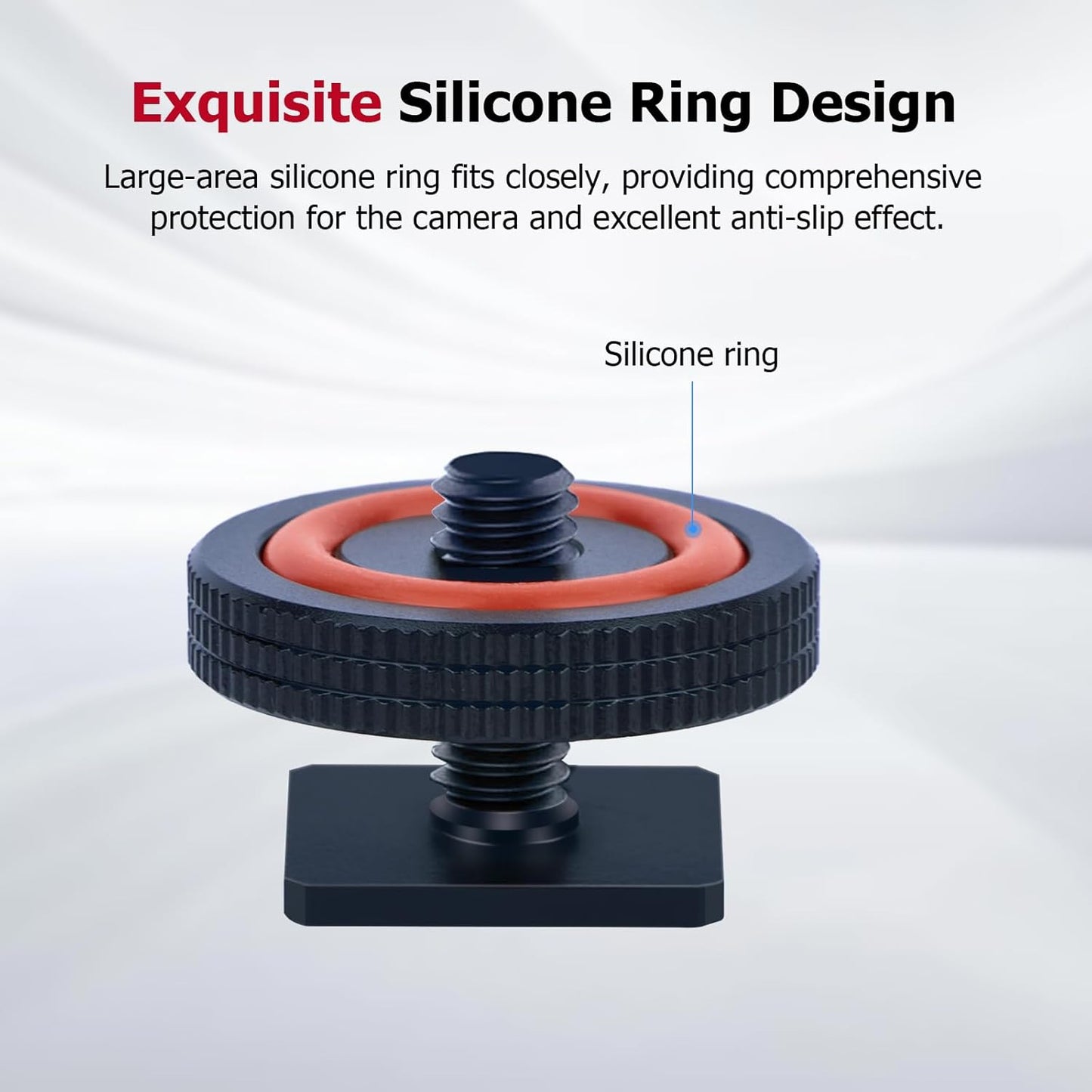 1/4 (62043) Hot Shoe Adapter for DSLR Cameras Universal Screw Mount for Microphone, LED Light, Tripod Aluminum Alloy
