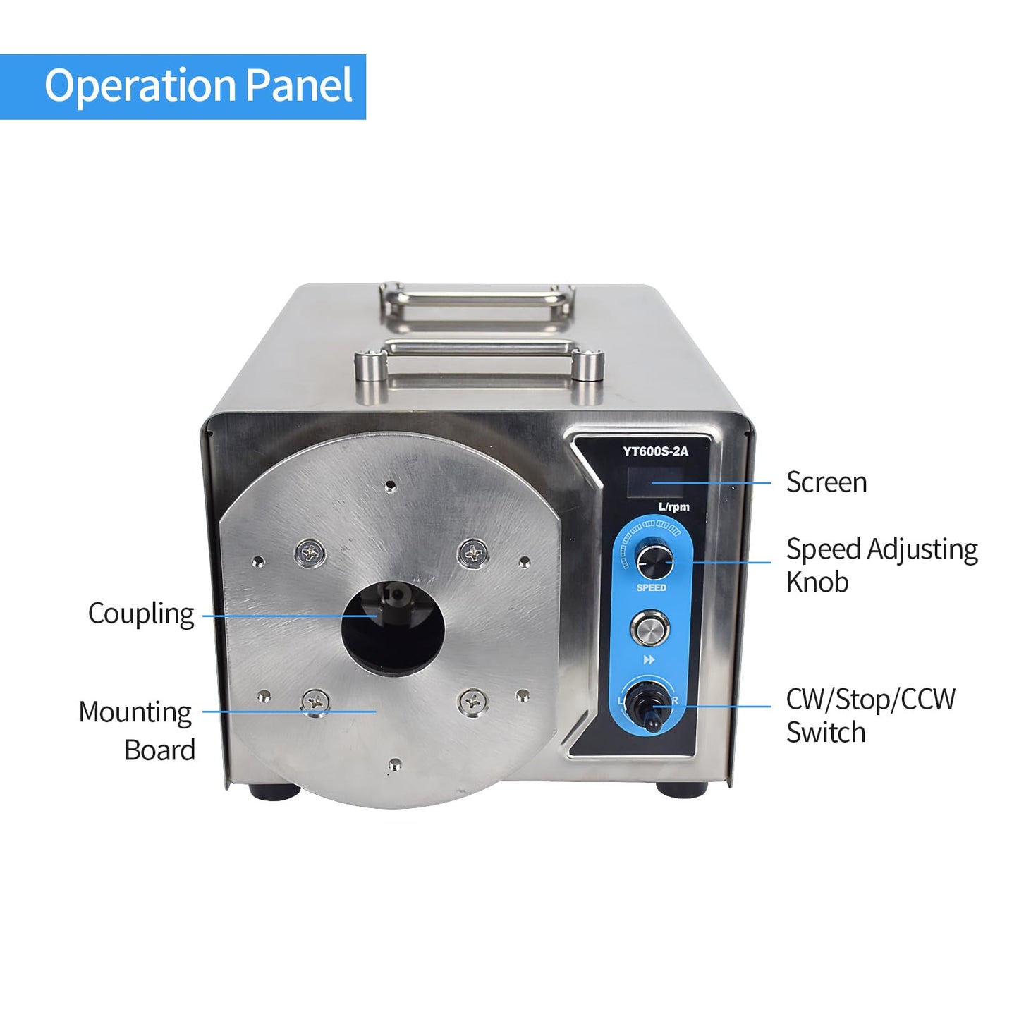 High flow Industrial Peristaltic Pump 13L/min 0-650RPM 220V