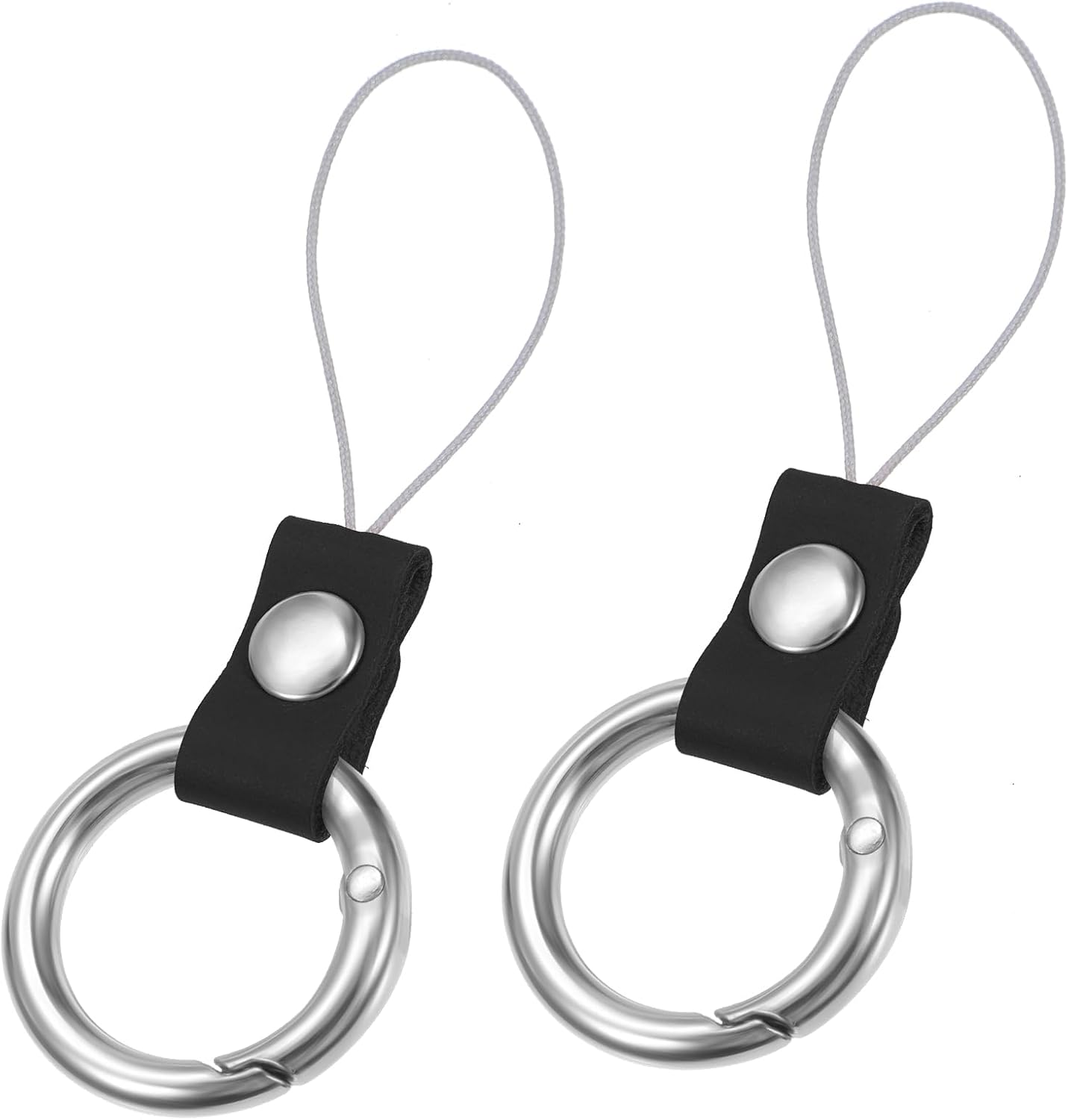 Yuanchu 2Pcs Camera Strap Quick Release Loops Connector, Camera Strap Metal Loop Connectors Connect Adapter Connection