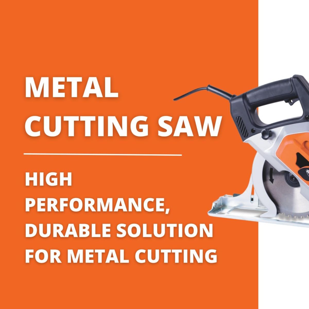 Slugger by Fein 7 1/4" Metal Cutting Saw - 1400W High-Performance Motor, Internally Powered Laser, Chip Collection, Soft Start & Electric Brake for Safety - 69908120000