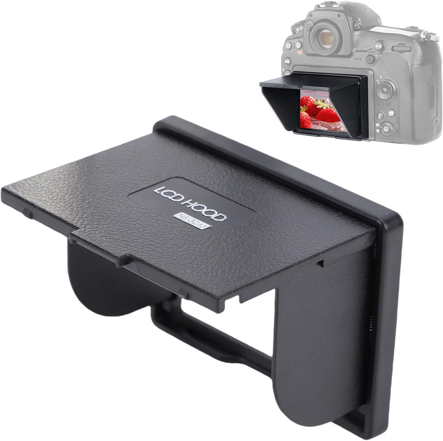 3.2in 5DIV 5DIII 5DS 1DX XT1 XT2 GFX-50S, Zunate Camera LCD Sun Shade for Screen, Magnet Hood Viewfinder with Wide