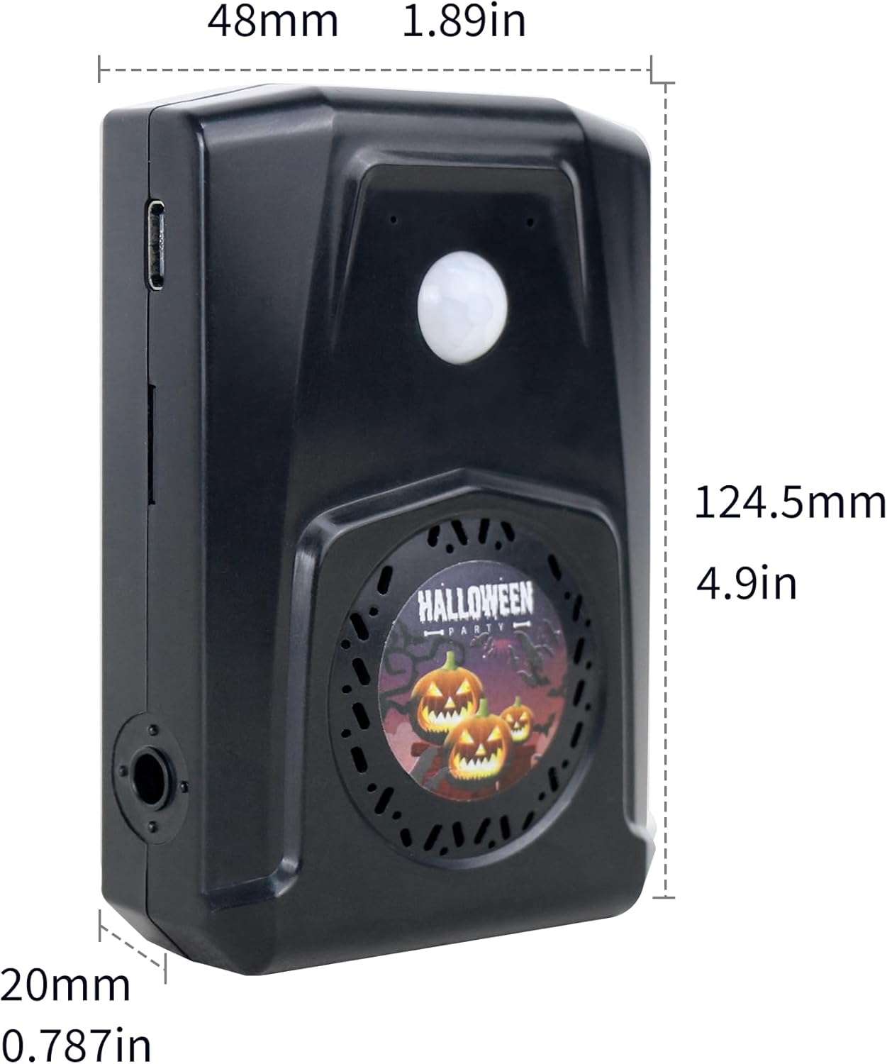 Waytronic MP3 90dB 13ft 120 Programmable Motion Sensor Voice Player, PIR Infrared Motion Activated Speaker with Custom