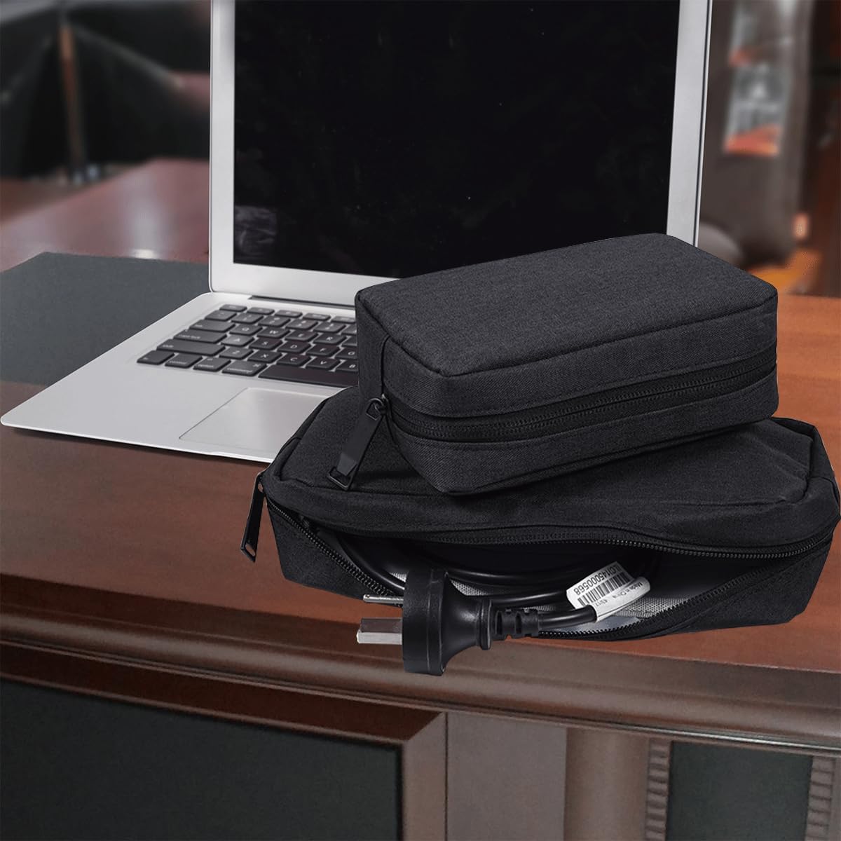 CAAORDKSO Electronics Accessories Case, Electronic Organizer Travel Cable Accessories Bag, Portable Waterproof Storage