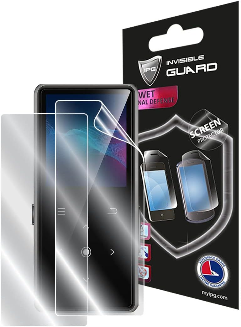 (2 IPG For AiMoonsa Music Player Touchscreen Multimedia Player Screen Protector Units) Invisible Ultra HD Clear Film