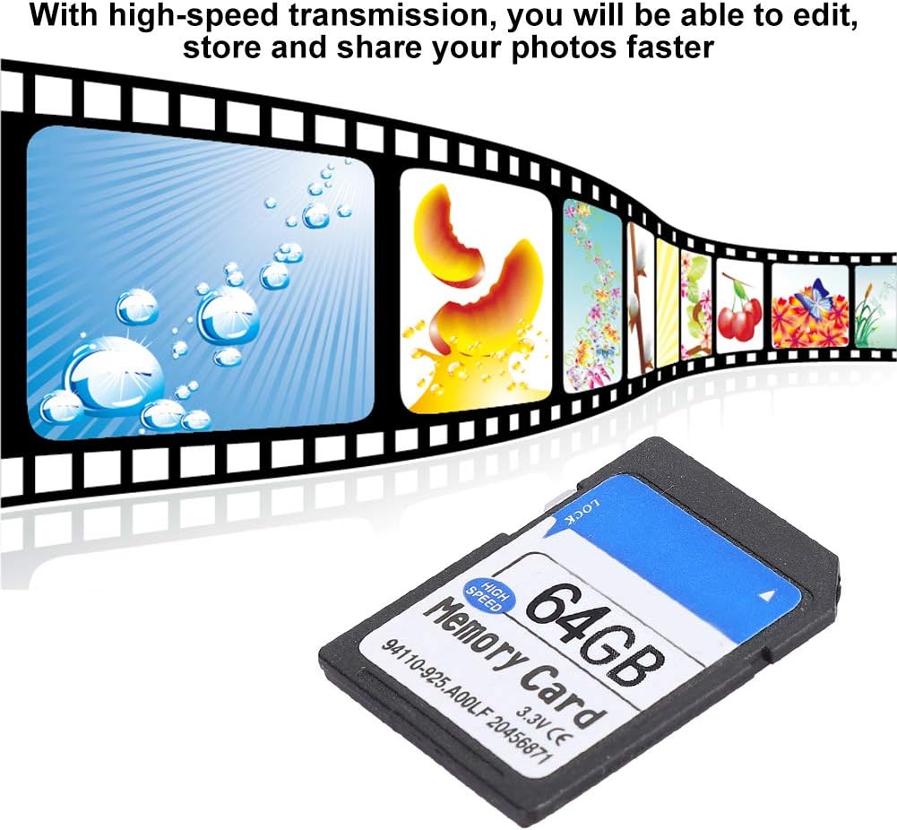 MUNEFE (64G) Camera Memory Card, Micro Memory Card, High Speed Memory Card for Providing Practicality and Efficiency