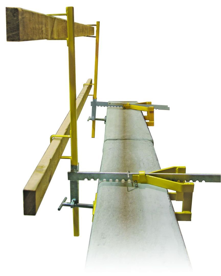 Guardian Fall Protection 15170 Parapet Clamp Guardrail System – Durable, Powder Coated Steel Clamp for Guardrails