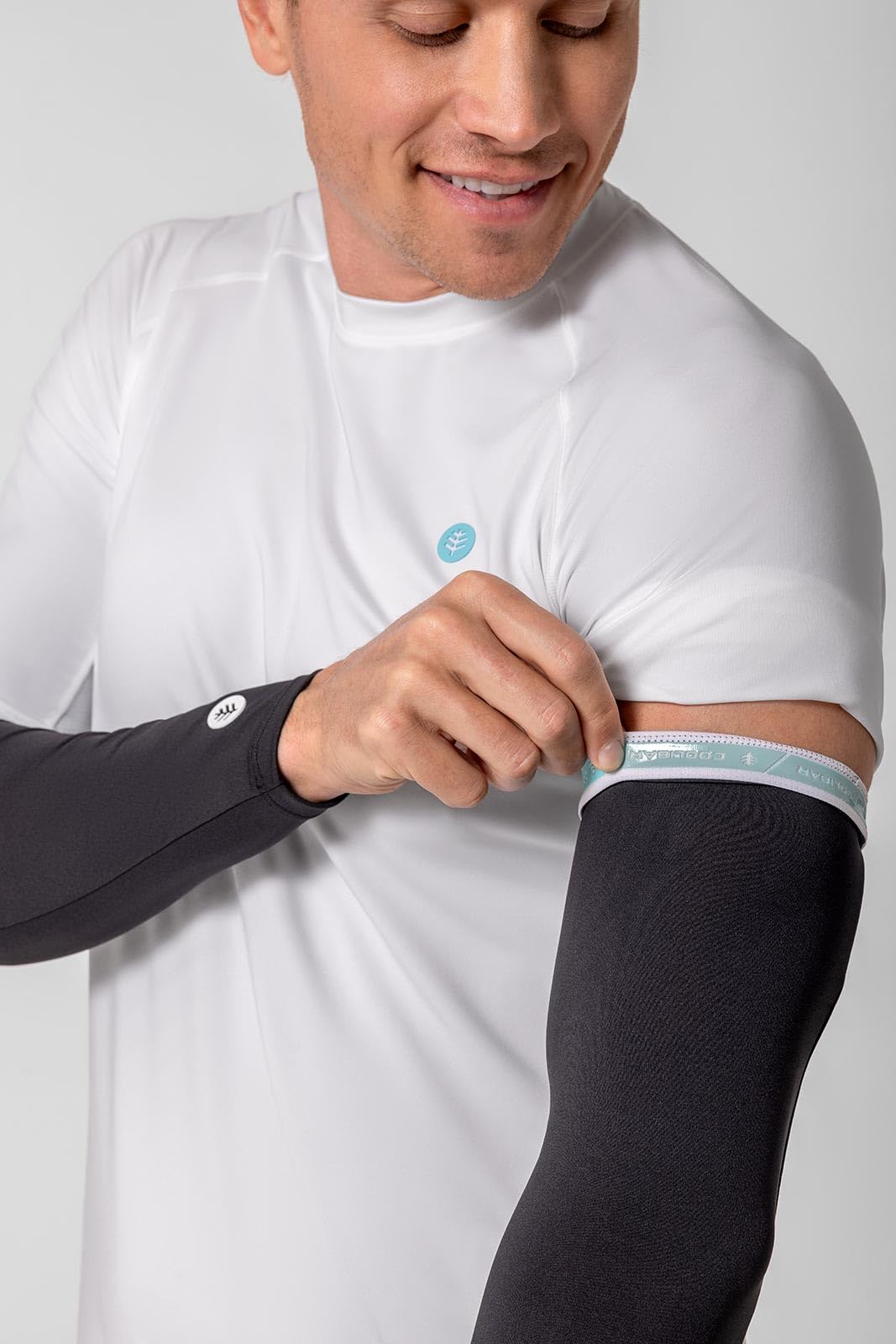 Coolibar Men's Performance Arm Sleeves - UPF 50+ Sun Protection - MaxShield in Black