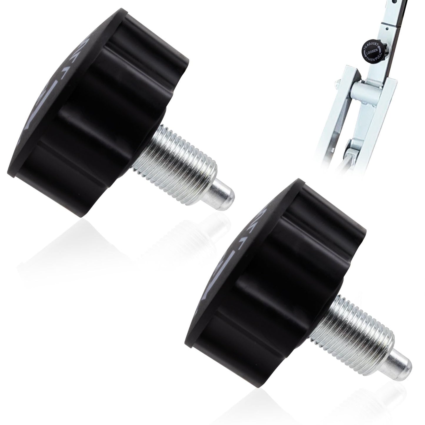 Niuohoy M16 Pull Pin Knob 2PCS Spring Adjustment Fitness Pop-up Knob Exercise Bike Replacement Parts for Fitness Equipment (Large)