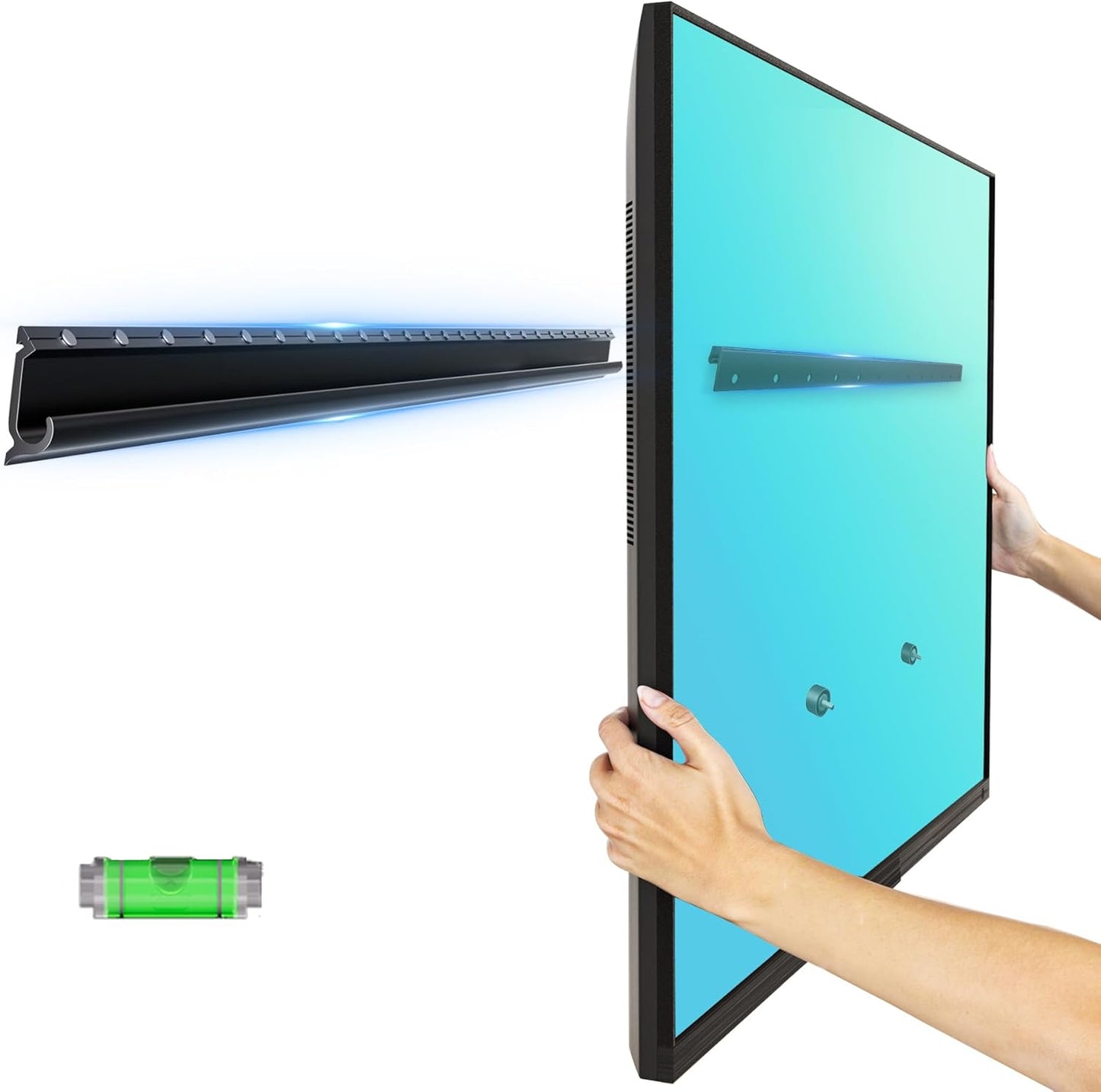EZISE 32-75 inch 150 lbs, Studless TV Wall Mount for TVs, No Stud Drywall TV Mount Holds up to Low Profile, No Drill