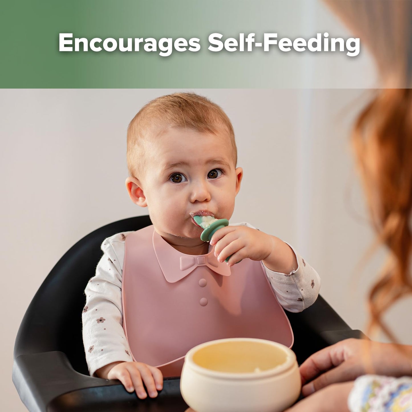 Haakaa Silicone Baby Food Dispensing Spoon Feeder&Cutlery SetInfant Squeeze Cereal Feeder, Baby Fresh Food Feeder, Feed Bottle for Puree Baby Spoons and Forks for Self Feeding 6 Months, Baby Led Weani