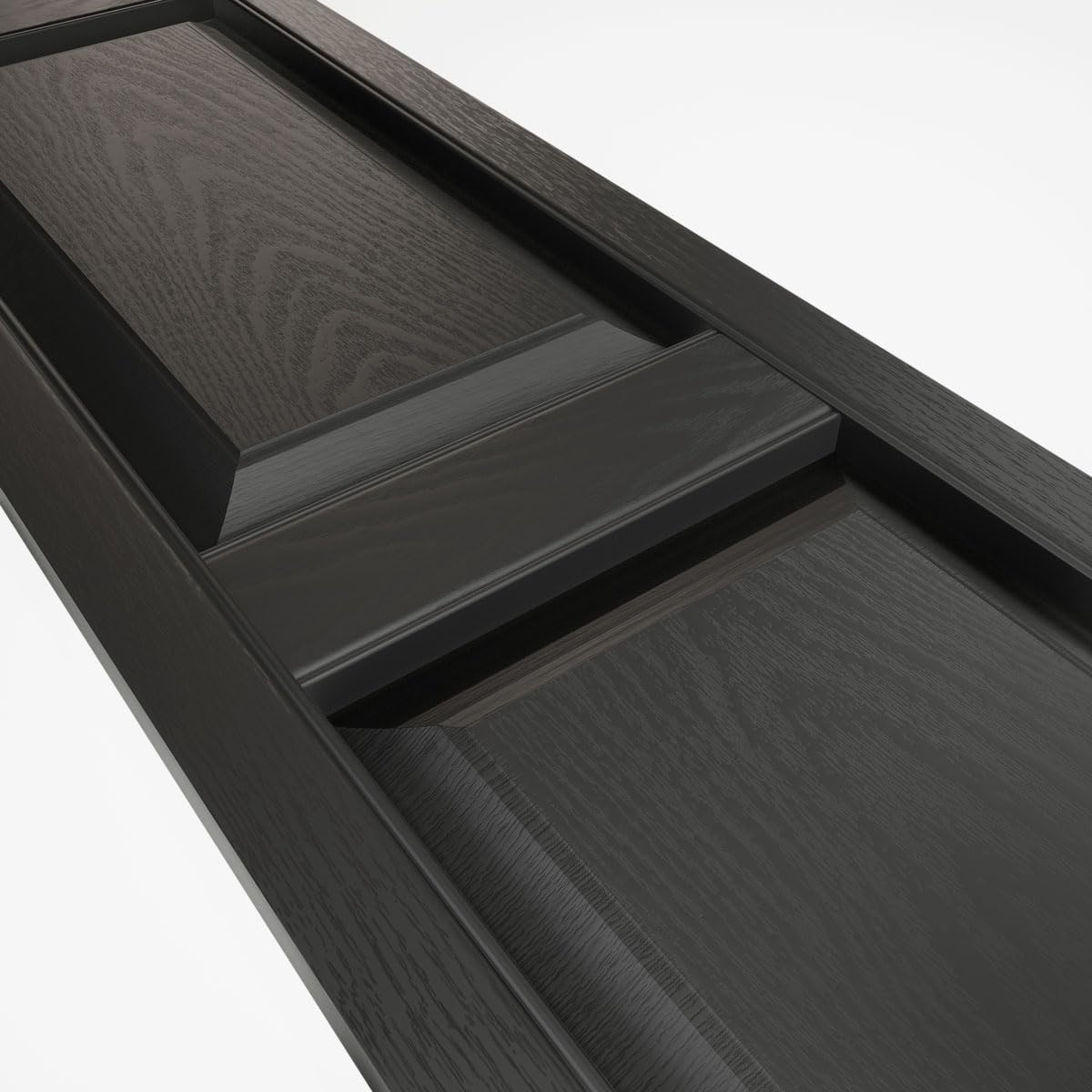 Ekena Millwork Lifetime Vinyl LP2S14X06300BL Standard Two Equal Panel Vinyls, Raised Panel Vinyl Shutters, w/Installation Shutter-Lok's & Matching Screws (Per Pair), 14.75"W x 63"H, Black