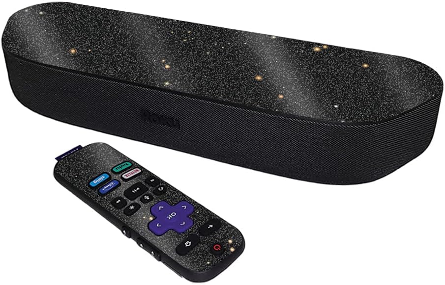 MIGHTY SKINS (2020) MightySkins Glossy Glitter Skin Compatible with Roku Streambar Media Player - Deep Space |