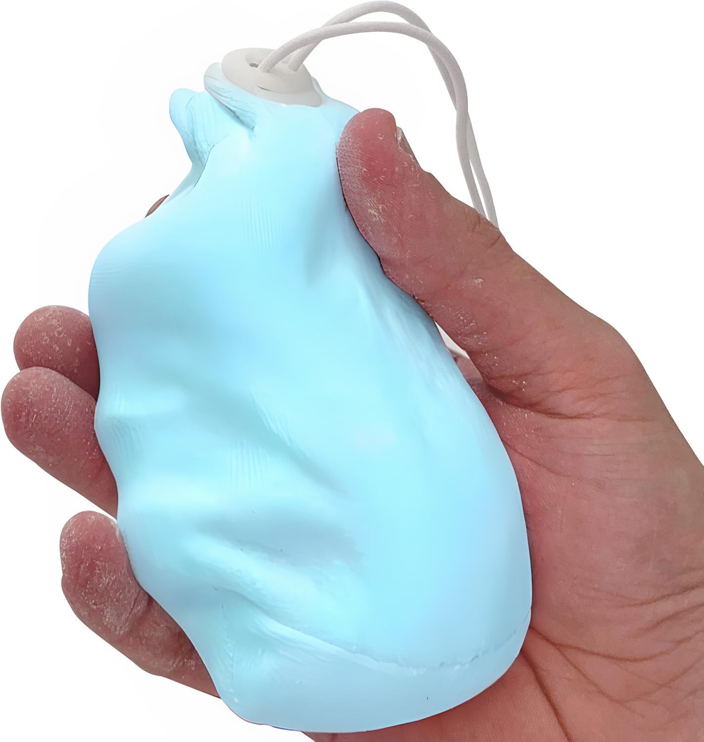 Literal Savage Climbing Chalk Ball – Refillable No Mess Chalk Ball with Pure Magnesium Carbonate for Rock Climbing, Weightlifting, Gymnastics & Crossfit – Dry Hands Better Grip – 2.3 oz - Blue