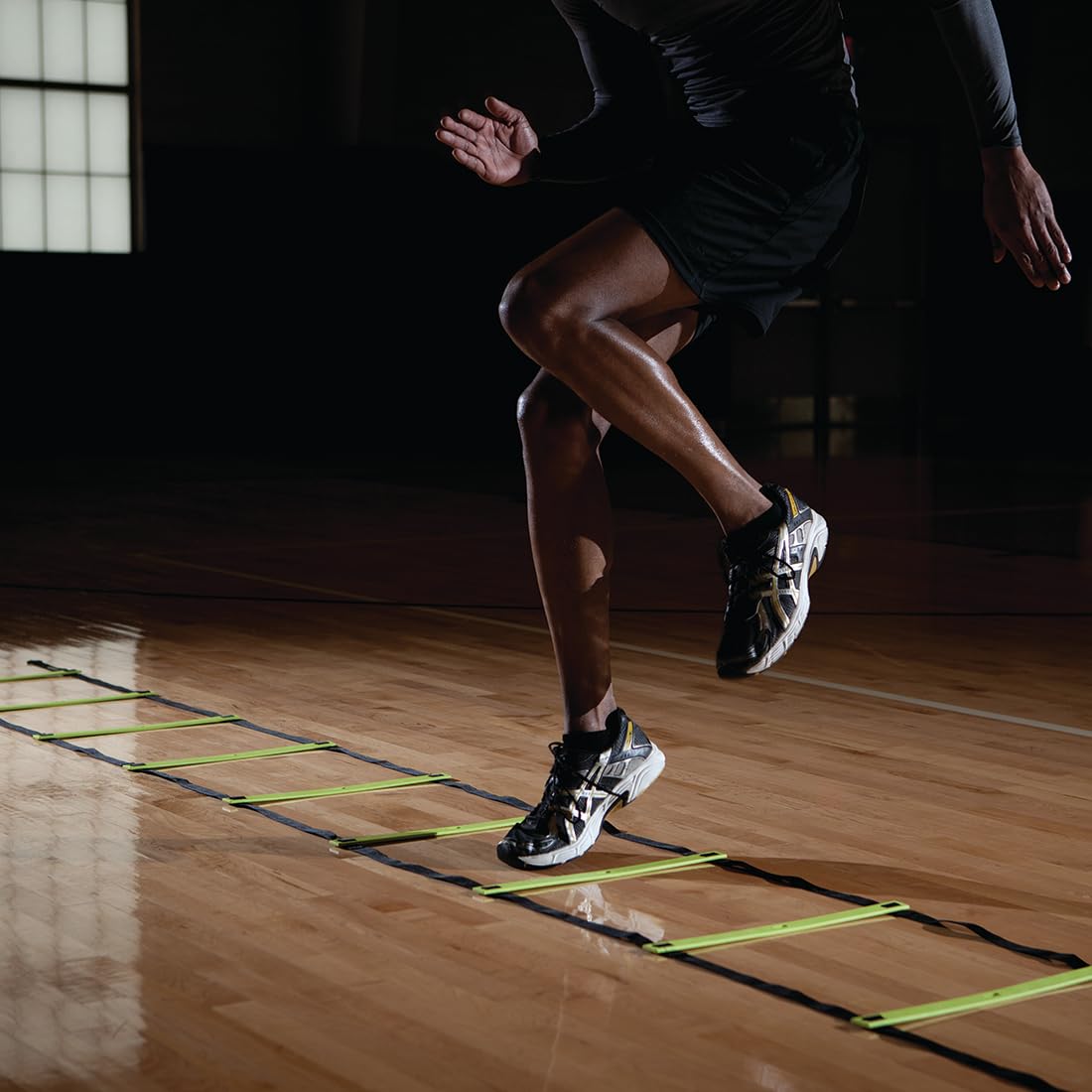PER4M Speed Ladder - Speed and Agility Training for Basketball, Football, Soccer - Footwork Improvement, Coordination, Quickness, Athletic Training - Leg Strength, Body Control, Foot Control Trainer