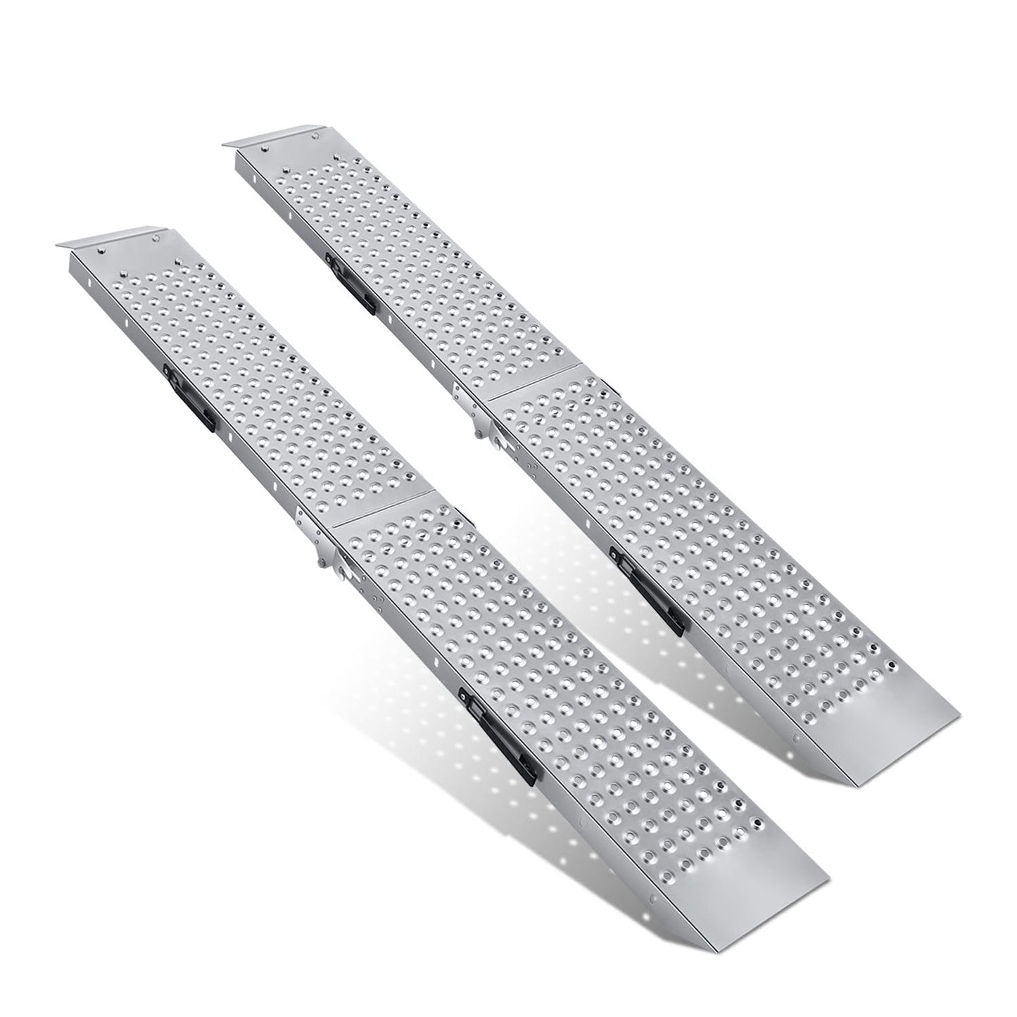 DNA Motoring Heavy Duty Folding Ramps, 880 lbs Capacity 70" x 9", Multi Use Ramp for Motorcycle, ATV, Lawn Mower, Tractor Loading and Maintenance, Home & Commercial, TOOLS-00819