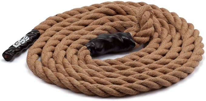GSE Games & Sports Expert Gym Sisal Climbing Rope, Heavy Workout Rope for Indoor/Outdoor Workouts, Great for Climbing Exercises, Strength Training - 6,10,15,20,25,30,40,50 Feet Lengths Available