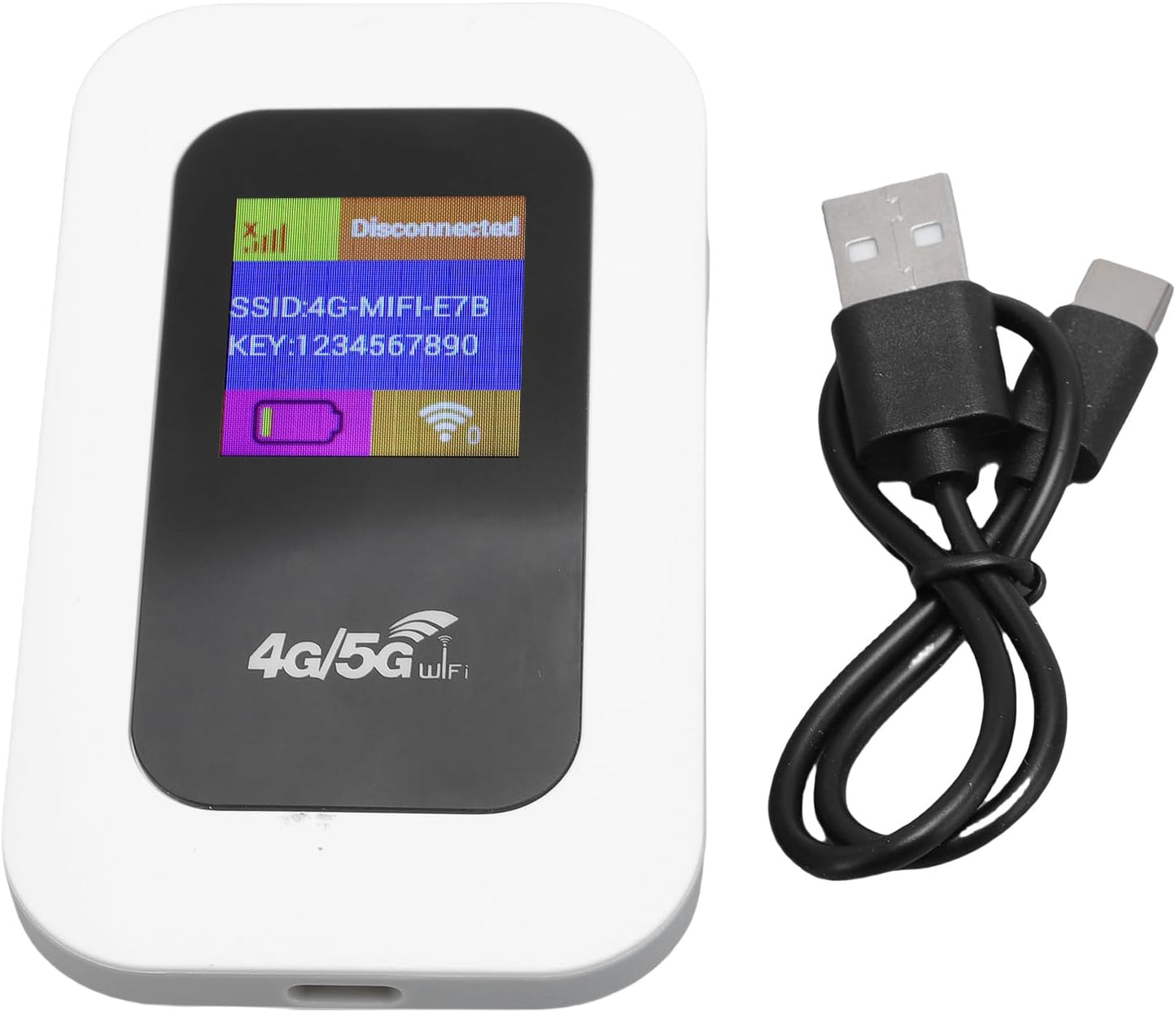Tomantery 4G 5G 2100 Portable WiFi Mobile Hotspot, Pocket Device with Mah Battery for Outdoor Use, Multi-Device