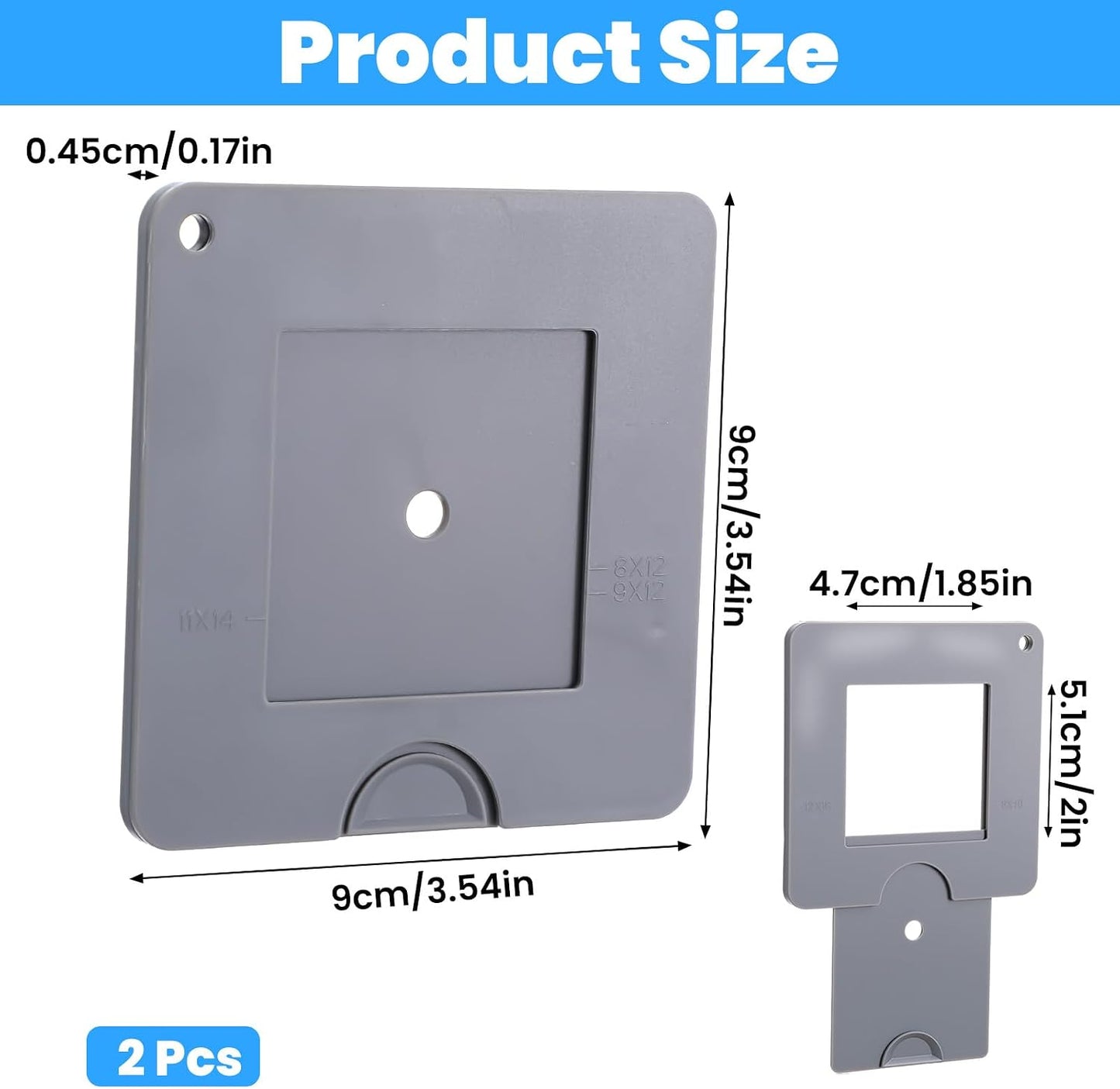 XLIUAX 2Pcs Portable View Finder, View Finder with Sliding Mechanism, Adjustable Custom Viewfinder, Color Isolation