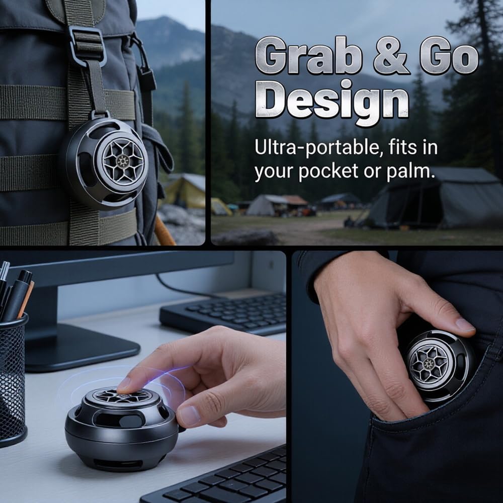 Starphen 2026 6.0 Speaker with Fidget Spinner , New Bluetooth Fidget Toys for Adults Men, Metal Spinning Speaker