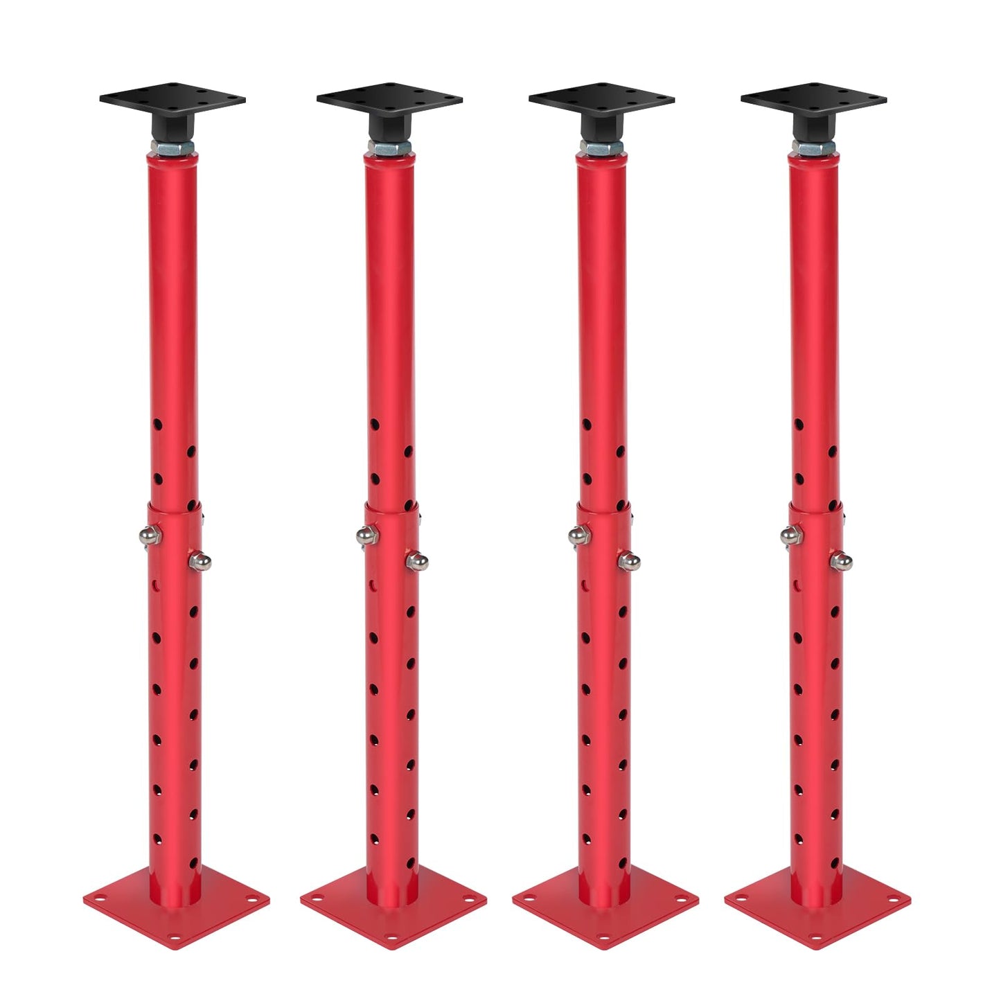 TOPTGO Floor Joist Jack, 19"- 36"(1'7"-3) Height Range Adjustable Floor Joist Jack House Jack Post,Telescoping Jack for Temporary Support for Leveling,4400 lbs Height Capacity(Each)-4Pack