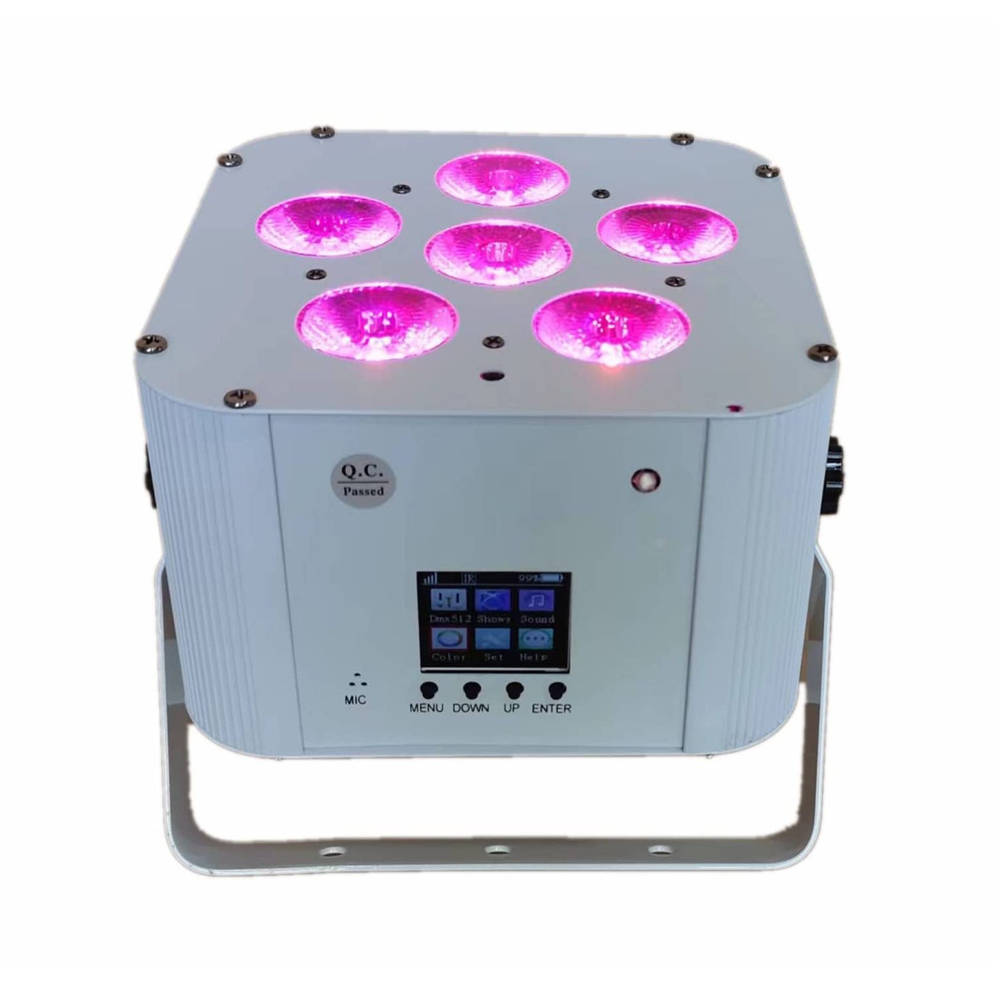 JUNMAN 6x18W RGBWAUV 6 in 1 Wireless DMX Rechargeable Battery Power WiFi Phone App Led Par Light DJ Stage Uplight 1pc Pack