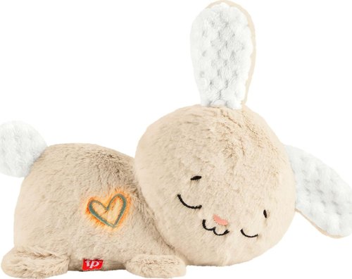 Fisher-Price Baby Sound Machine - Soothe & Settle Bunny Plush Toy with Music, Lights & Motion