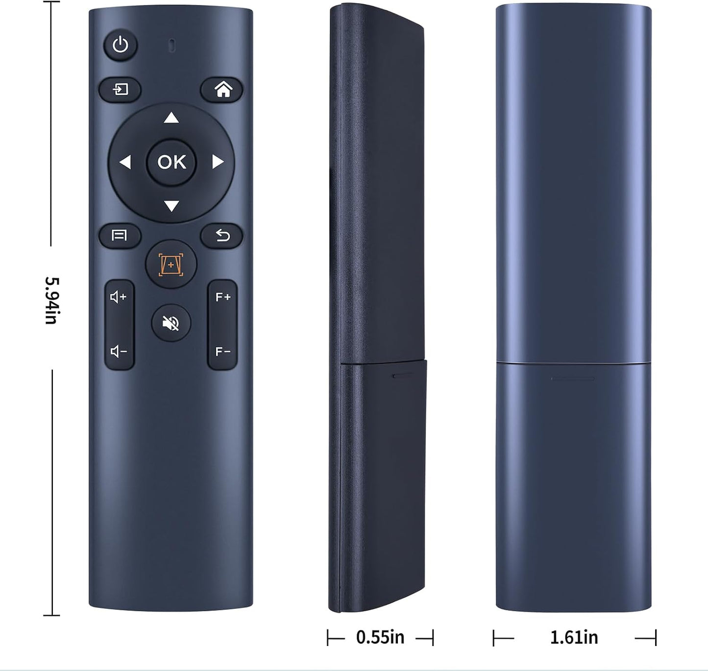 WDZP V9, P62 New Projector Remote Control fit for YABER Pro WiMiUS Projector