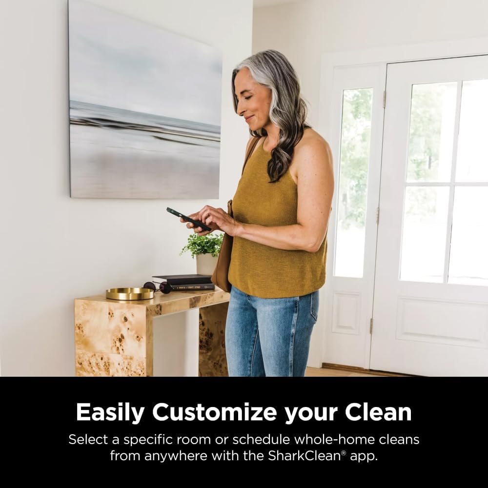 Shark AV2310AE Matrix Robot Vacuum - Self-Emptying, Precision Mapping, Ideal for Pet Hair - Wi-Fi, Black/Brass