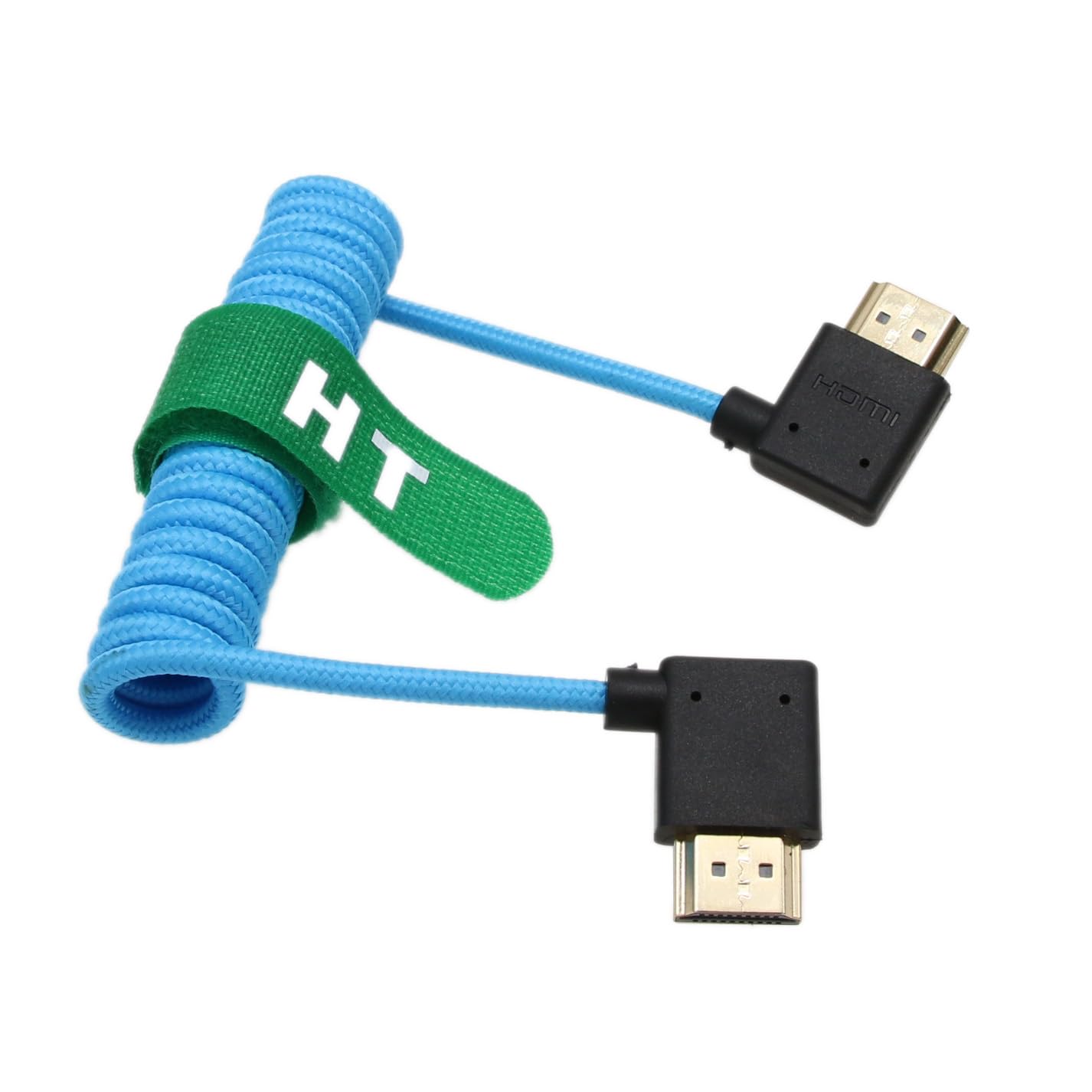 HangTon 4K 120hz 60p 8K 30p 2.1 6K HDMI Cable Right Left Angle for Ninja V SmallHD BMPCC Feelworld Panasonic Sony Canon