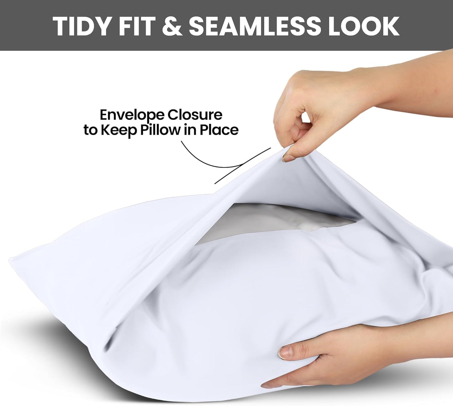 Utopia Bedding Standard Pillow Cases - Soft Brushed Microfiber - 2 Pack, White | 20 x 26 Inches