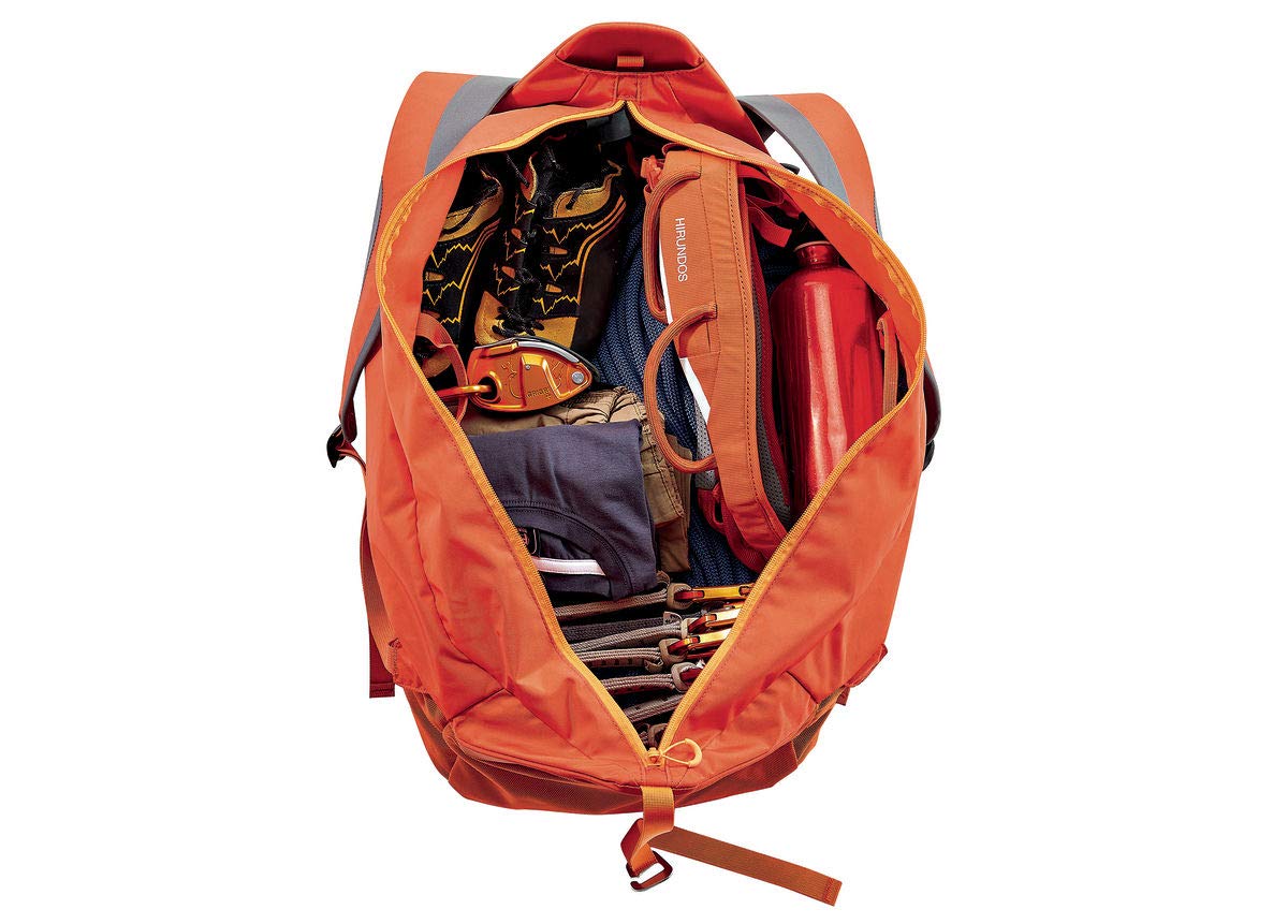 PETZL KLIFF Rope Bag - 36-Liter Rope Bag for Sport Climbing With Removable Tarp - Red/Orange