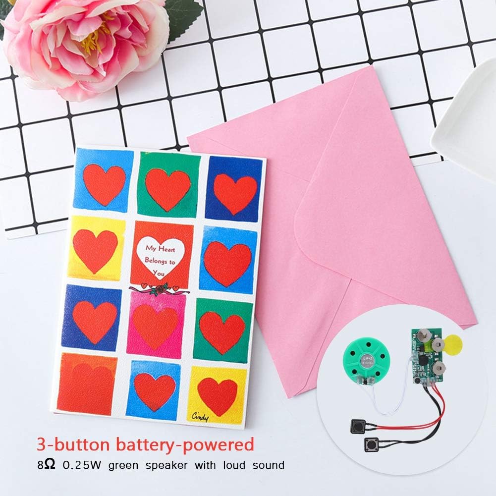 FOSA 4 Minutes DIY Greeting Card Chip Music Sound Voice Recording Module Device Chip Recordable Sound Chip
