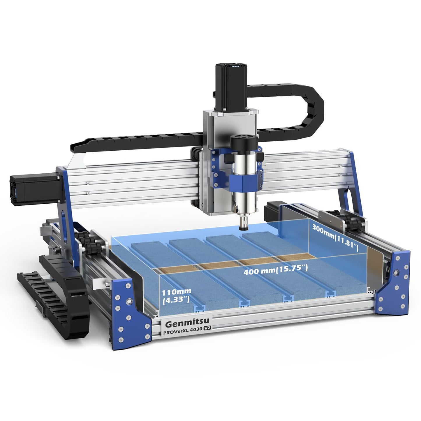 Genmitsu CNC Router Machine PROVerXL 4030 V2 + 6060 Aluminum & MDF Hybrid Spoilboard Table