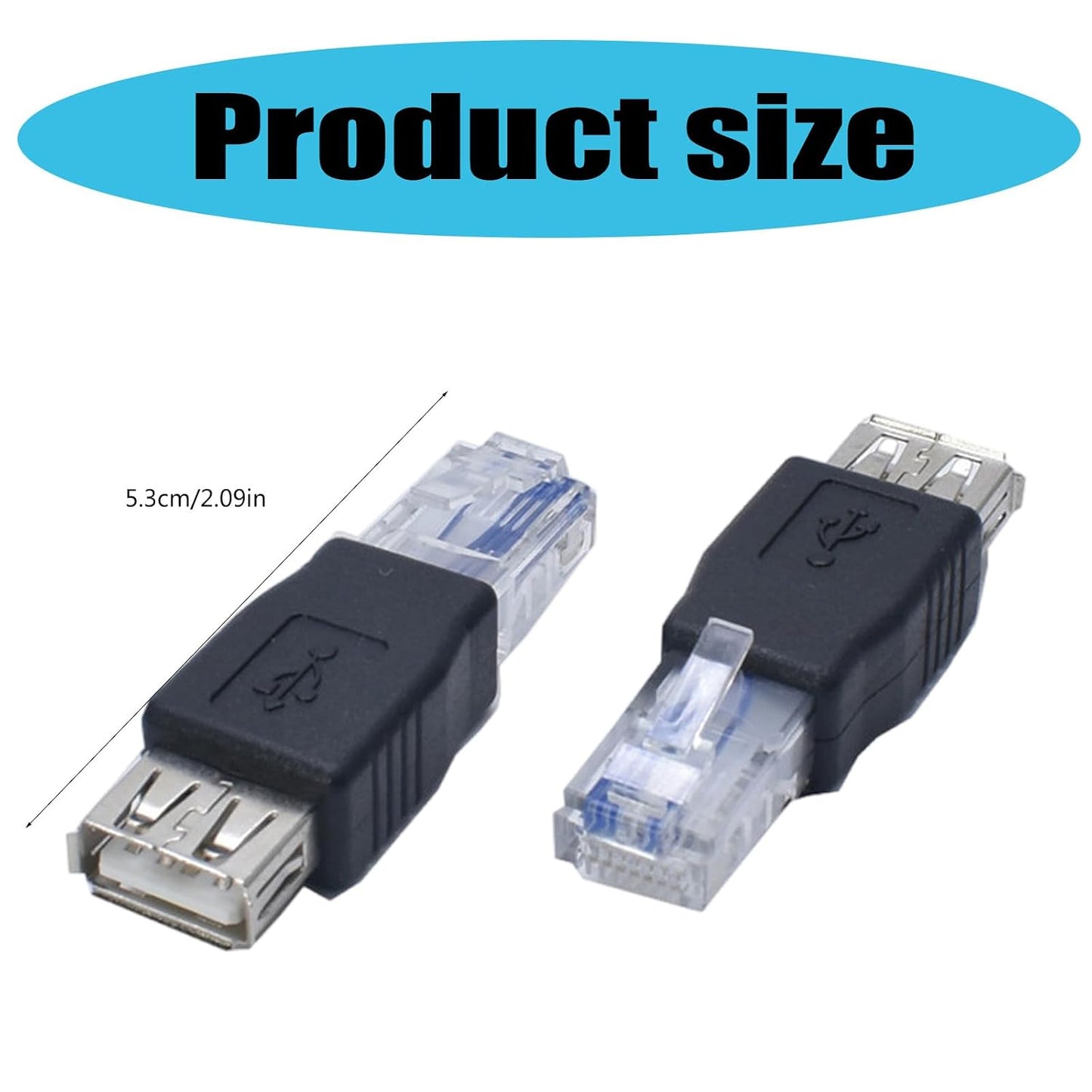 Rooyar 2.0 RJ45 USB to Ethernet Networking Adapter USB Transfer Networking Plug Adapter for Connecting ADSL Modems