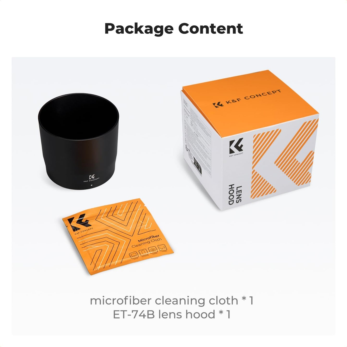 ET-74B 100-400mm f/5.6-8 70-300mm f/4-5.6 67mm K&F CONCEPT Lens Hood Replace of Hood Compatible with Canon RF is USM