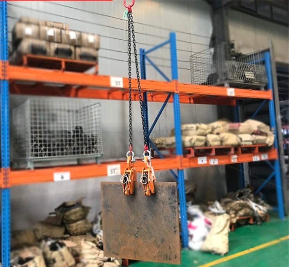 Vertical Plate Lifting Clamp 6614LB/ 3 ton Heavy Duty Alloy steel Hoisting hook for Industry Crane Home Business (CapacIty 3 ton)