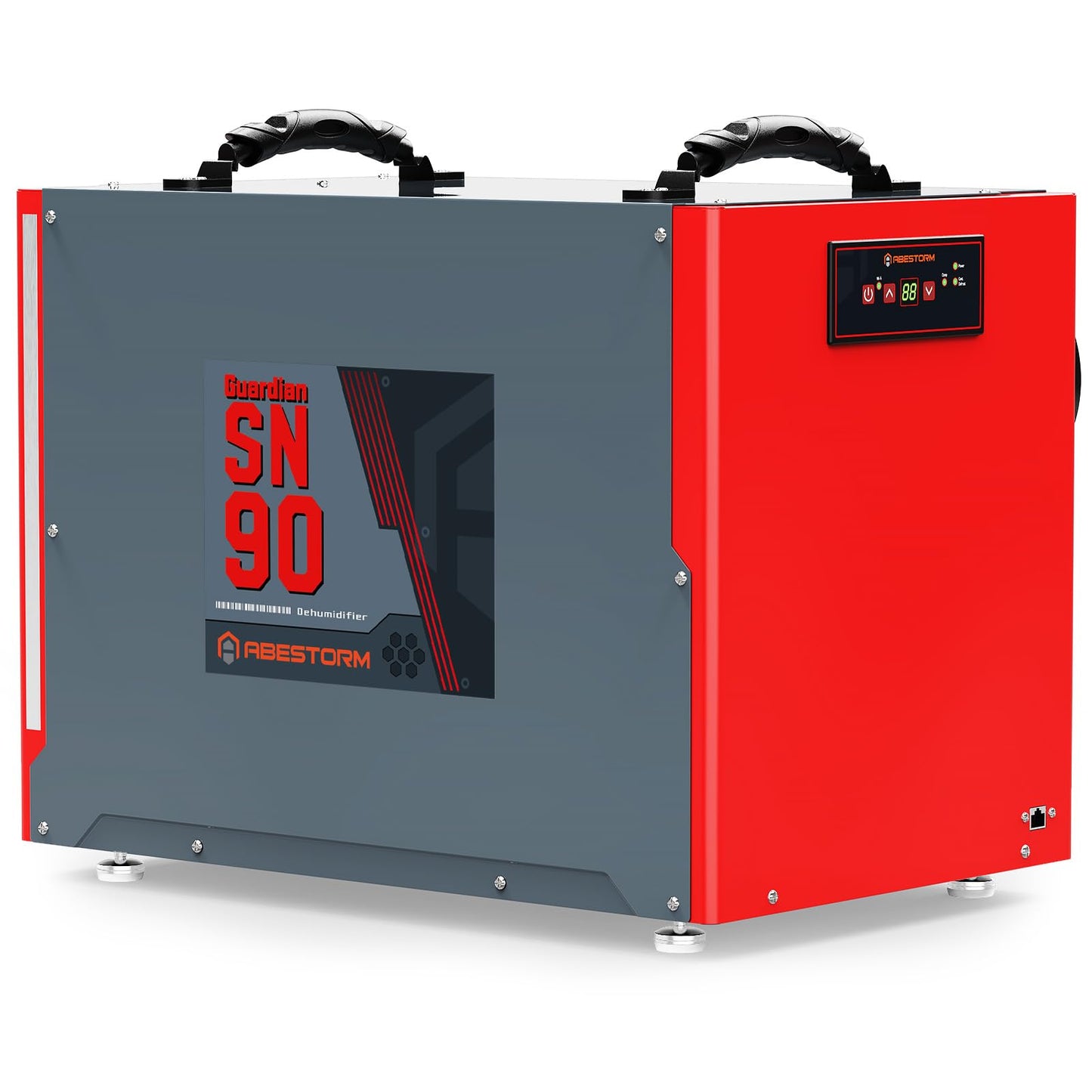Abestorm 198 Pint Commercial Dehumidifier for Crawlspace, Basement, Large Space up to 2,600 Sq Ft, Industry Water Damage Unit, Auto Defrost, Compact
