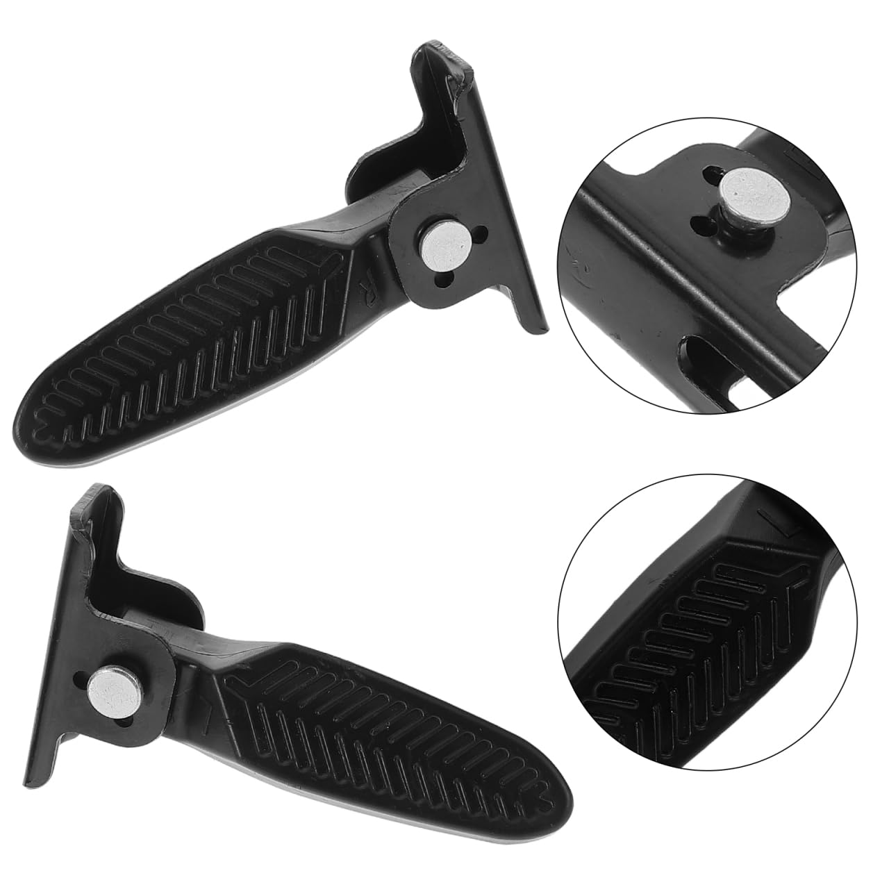 ULTECHNOVO Foldable Electric Scooter Foot Pegs Universal Motorcycle Footrest Pedal Easy Install Rear Seat Footrest for Bike and E-Bike 4.52X3.14 Inches