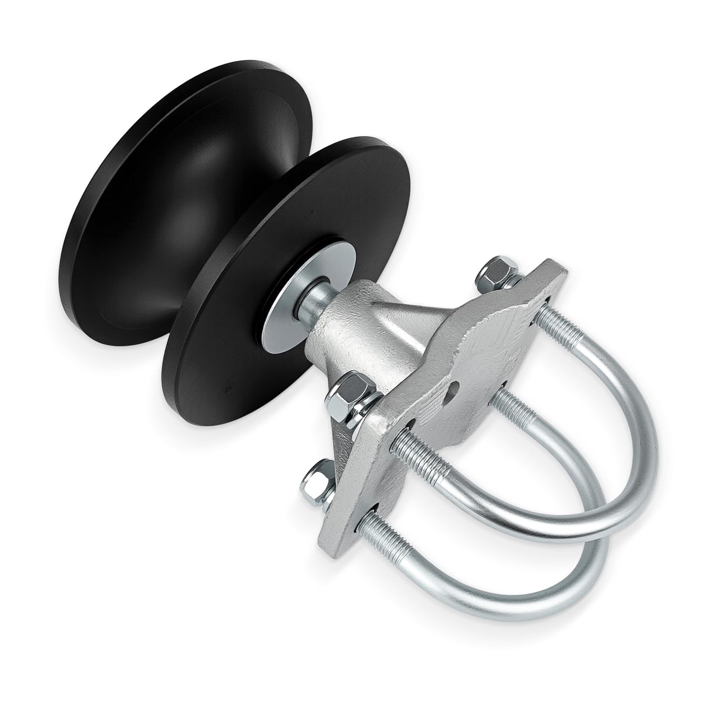 Cantilever Gate Rollers, Nylon Sliding Gate Rollers for 4" Round Post, 2-3/8" or 2-1/2" Chain Link Fence Gate Frames, Sliding Gate Hardware Kit, 1 Pack