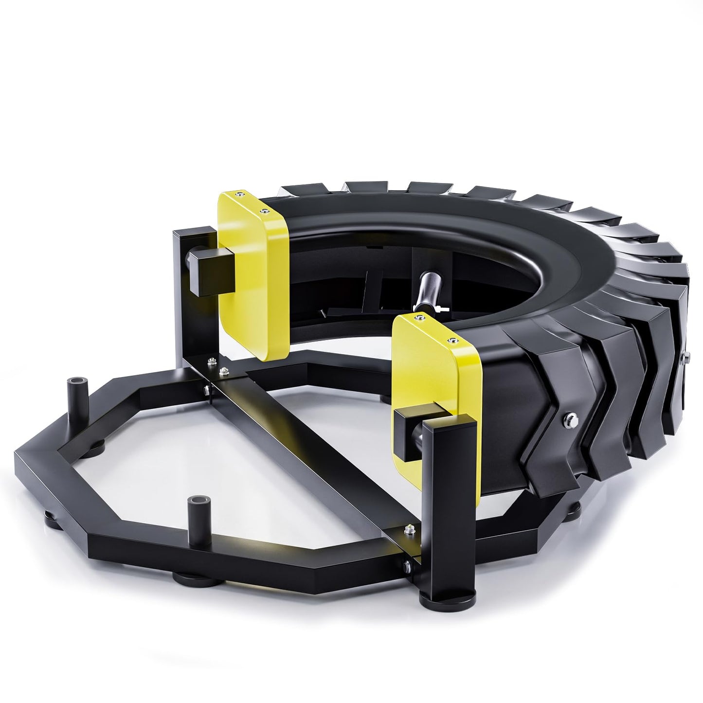 Tire Flipping Machine with 330LBS,Heavy Duty Industrial Welded Tire Flip Machine,High Stability Freestanding Tire Flip Trainer with 8 Non-Slip Base for Gym& Commercial Strength Training