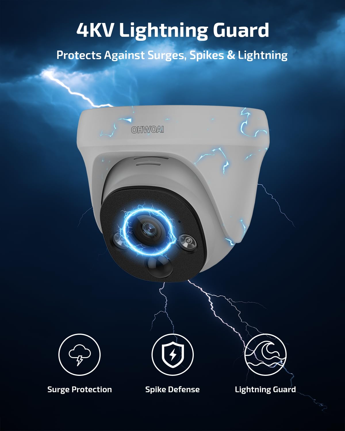 《130° Wide Angle & 4K Ultra HD》Wired Security Camera System Outdoor, POE IP Cameras with 8CH NVR Systems, Video Surveillance DVR Kits with PIR Motion Detection