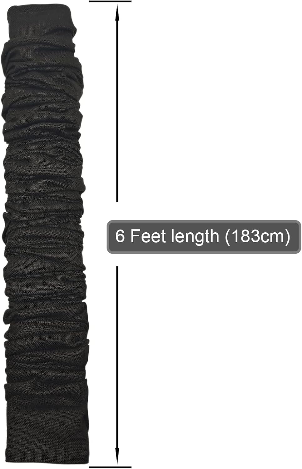 EIFHYT 2 Pack 6Feet Fabric Cord Cover & Chandelier Chain Cover Length for Chandelier Lighting Wires Natural Burlap Easy