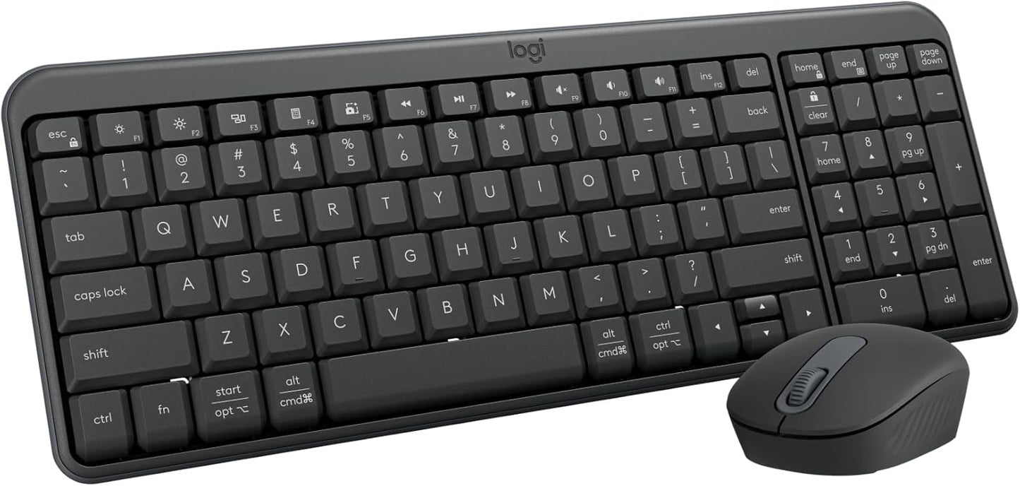 Logitech MK250 Bluetooth Wireless Mouse and Keyboard Combo: Fast & Easy Connectivity, Compact Wireless Keyboard