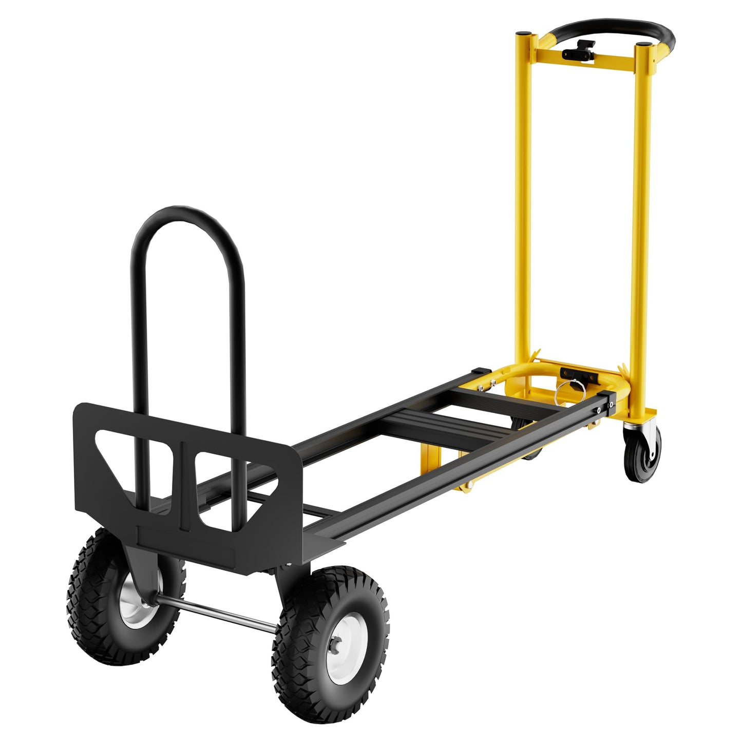 3 in 1 Dolly Cart with Wheels, 800Lbs Capacity, Heavy Duty Folding Hand Truck, Rolling Utility Cart for Transport and Moving in Home, Office, Warehouse, Supermarket