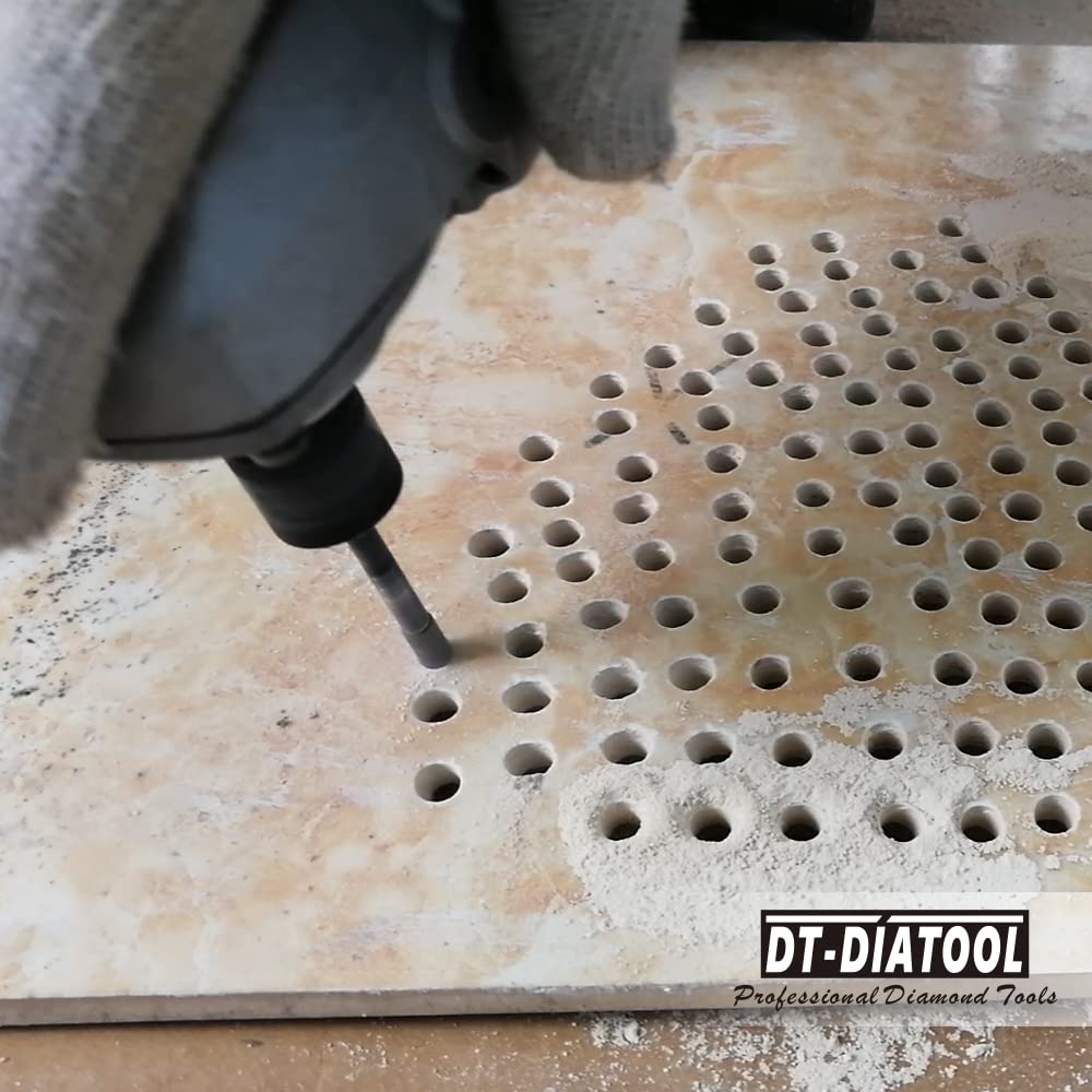 DT-DIATOOL Diamond Core Drill Bits Set 6/6/25/35/51/65/102mm+ Diamond Finegr Bit 25mm for Tile Marble Granite Stone